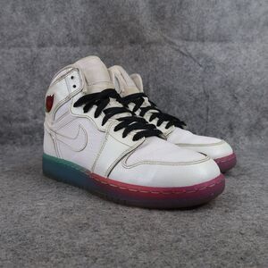 Nike Shoes Kids 5.5 Air Jordan 1 High Premium Sneakers White Gradient Sole Youth